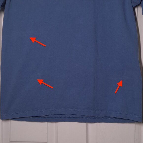 Betty Boop Be Mine USED Shirt (DISTRESSED, L, Blue, 2003, Y2K, Car, Hearts) - Picture 9 of 9